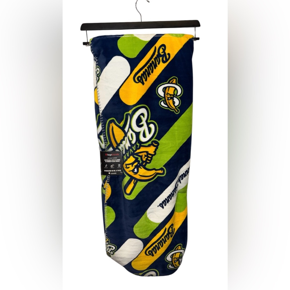 Savannah Bananas Plush Throw Blanket 60x70 Super Soft Official Baseball Team NWT